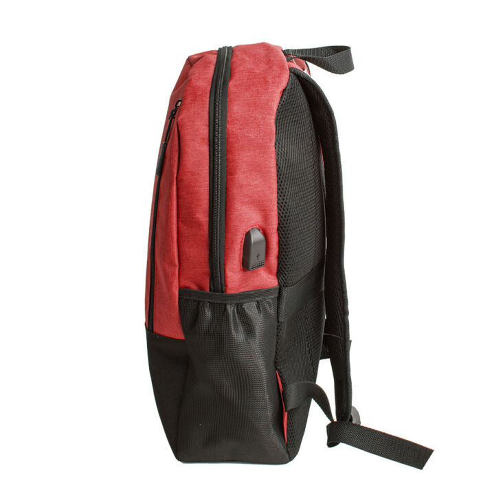 Рюкзак PULL, красный, черный