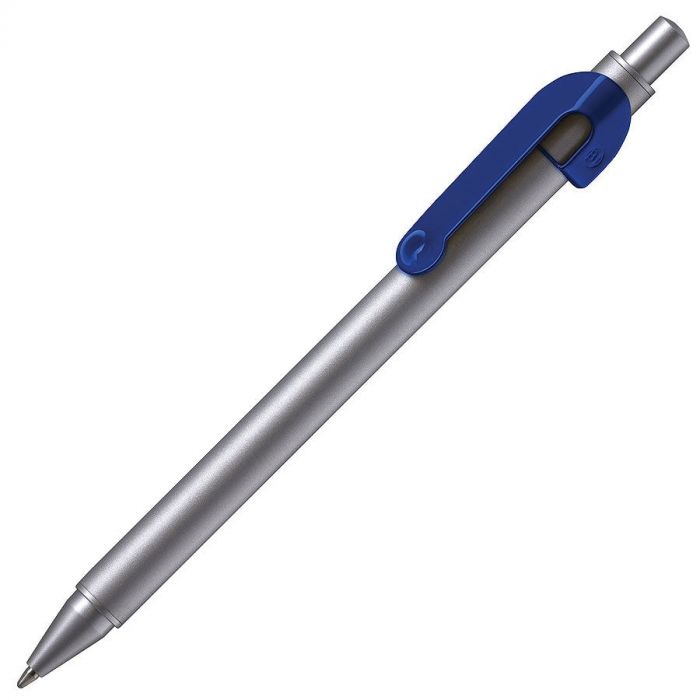 Ручка шариковая SNAKE, синий, серебристый