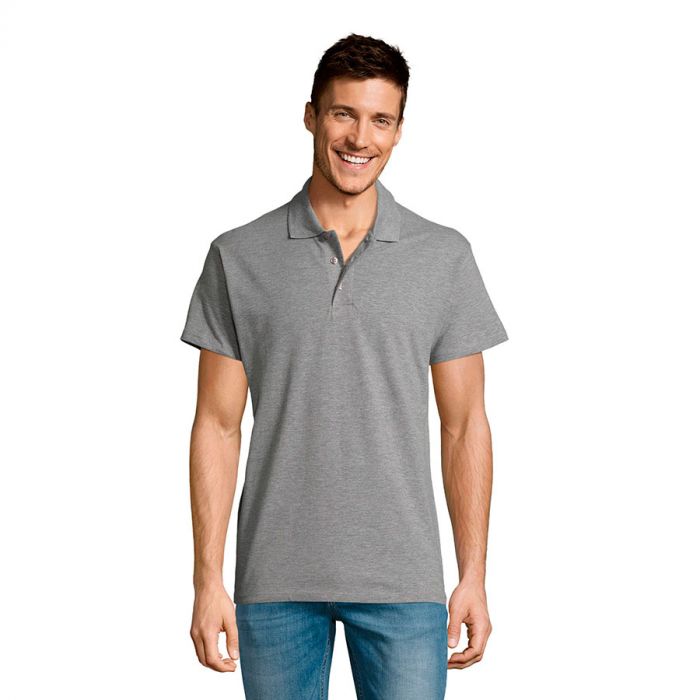 Рубашка поло мужская SUMMER II 170, серый меланж
