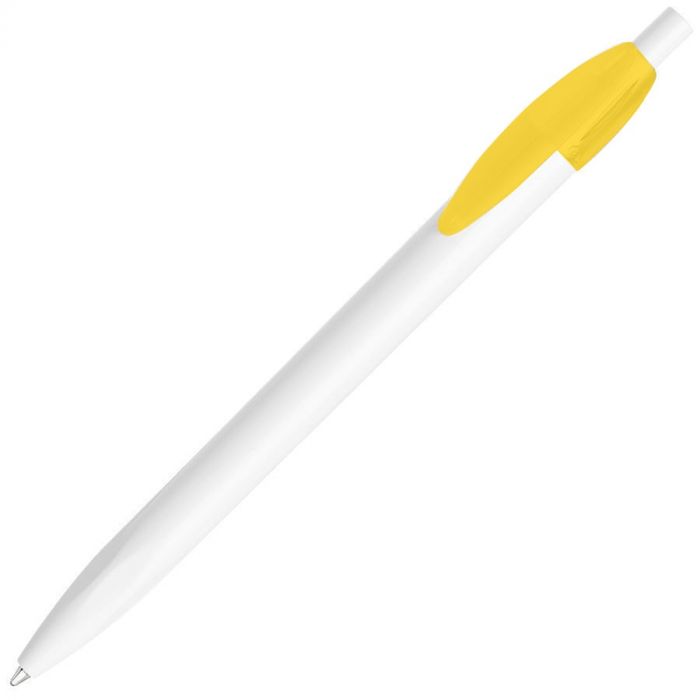 Ручка шариковая X-1 WHITE, белый, желтый