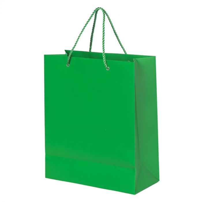 Пакет подарочный GLAM 27х12х32 см, зеленый