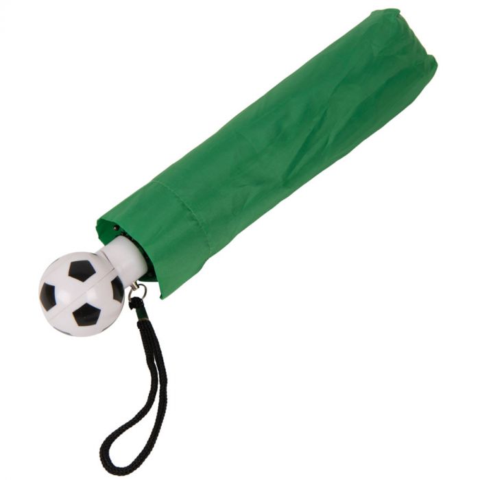 Зонт складной FOOTBALL, зеленый