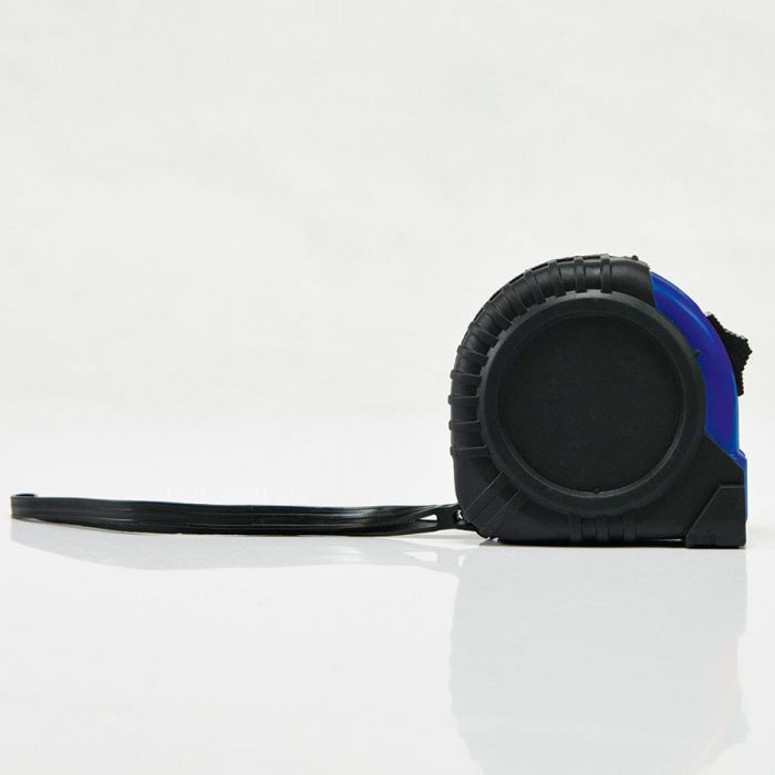 Рулетка GRADE с металлическим клипом 5 м., черный, синий
