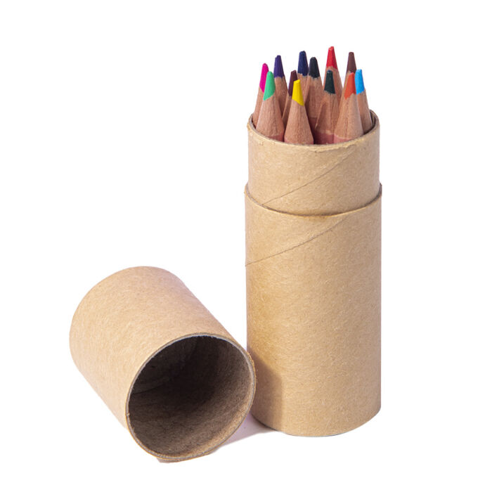 Набор цветных карандашей мини FLORA , бежевый