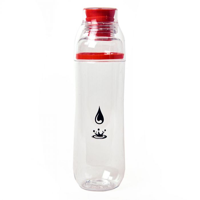 Бутылка для воды FIT, прозрачный, красный