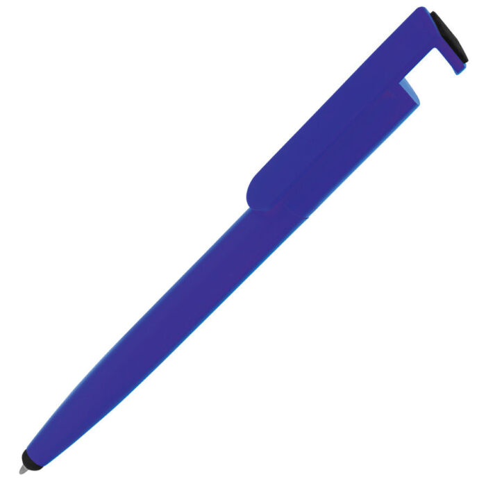 Ручка шариковая N3 со стилусом и подставкой для смартфона, синий
