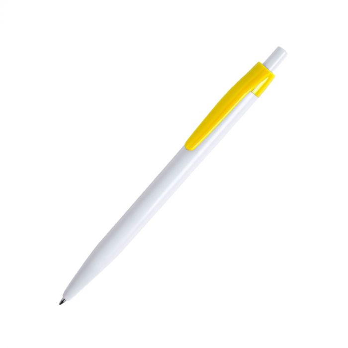 Ручка шариковая KIFIC, белый, желтый
