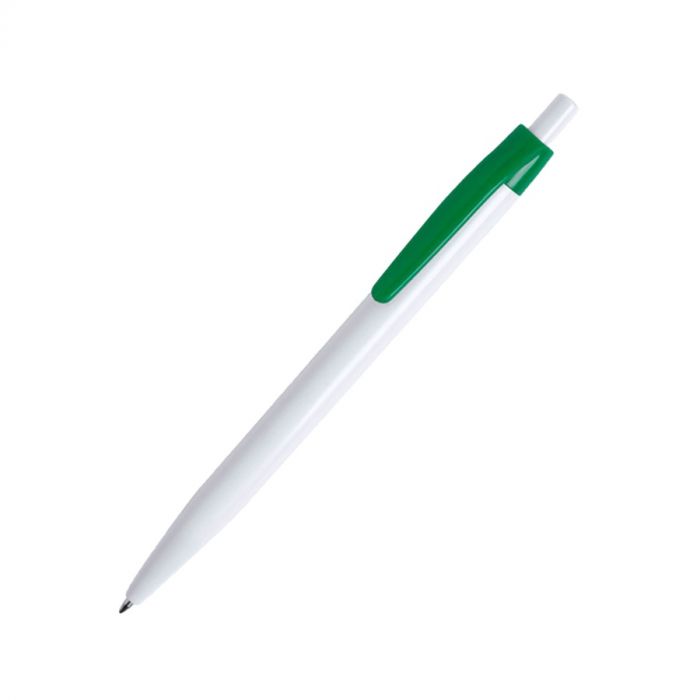 Ручка шариковая KIFIC, белый, зеленый