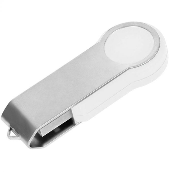 USB flash-карта Swing (4Гб), белый, серебристый