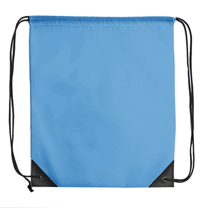 Рюкзак мешок с укреплёнными уголками BY DAY, голубой