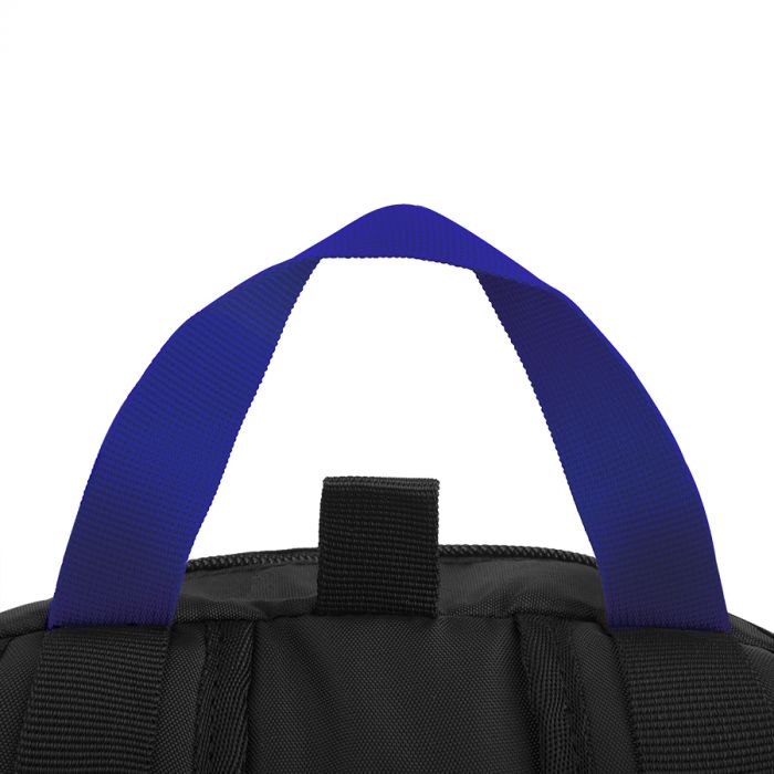 Рюкзак INTRO с ярким подкладом, синий, черный