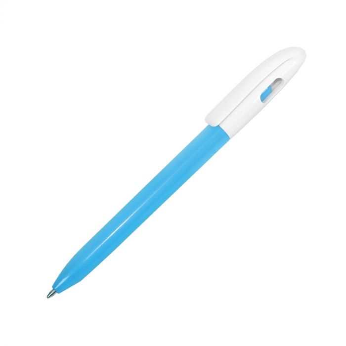 Ручка шариковая LEVEL, голубой, белый