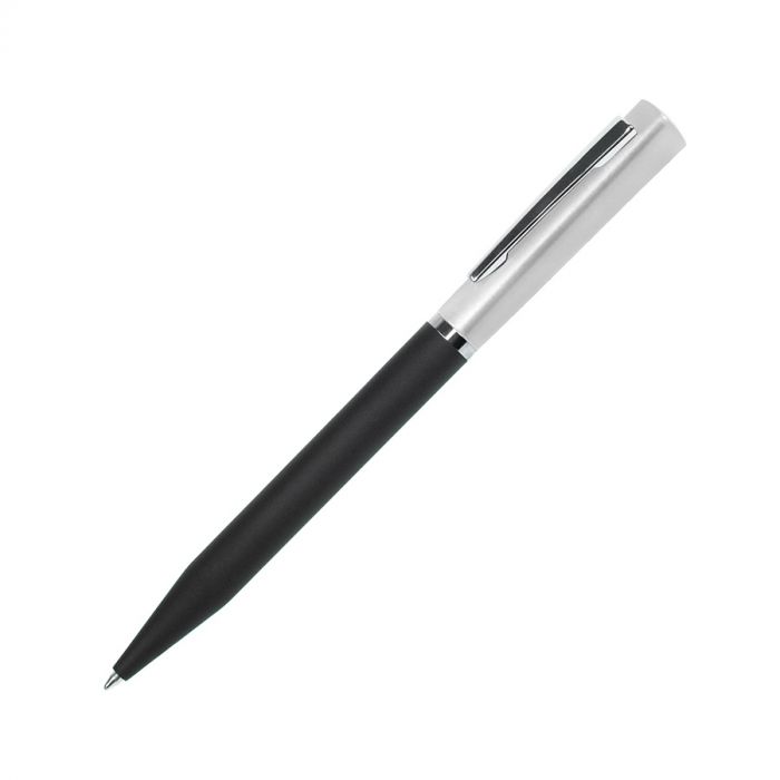 Ручка шариковая M1, серебристый, черный