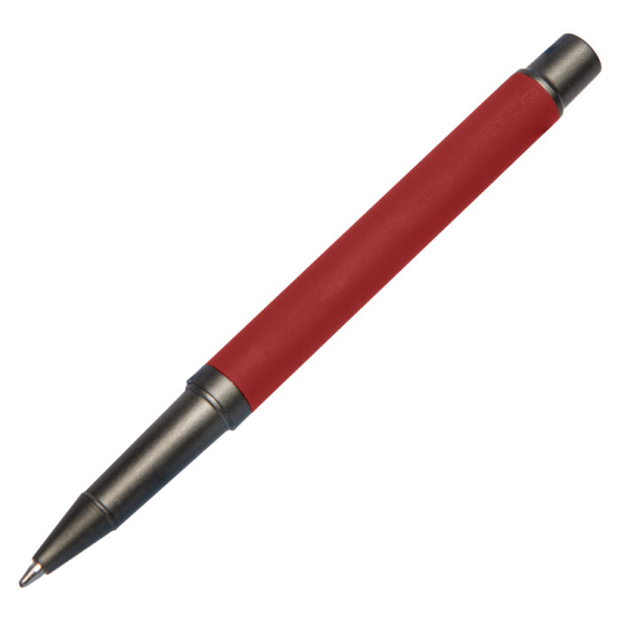 Ручка шариковая TRENDY, красный, серый