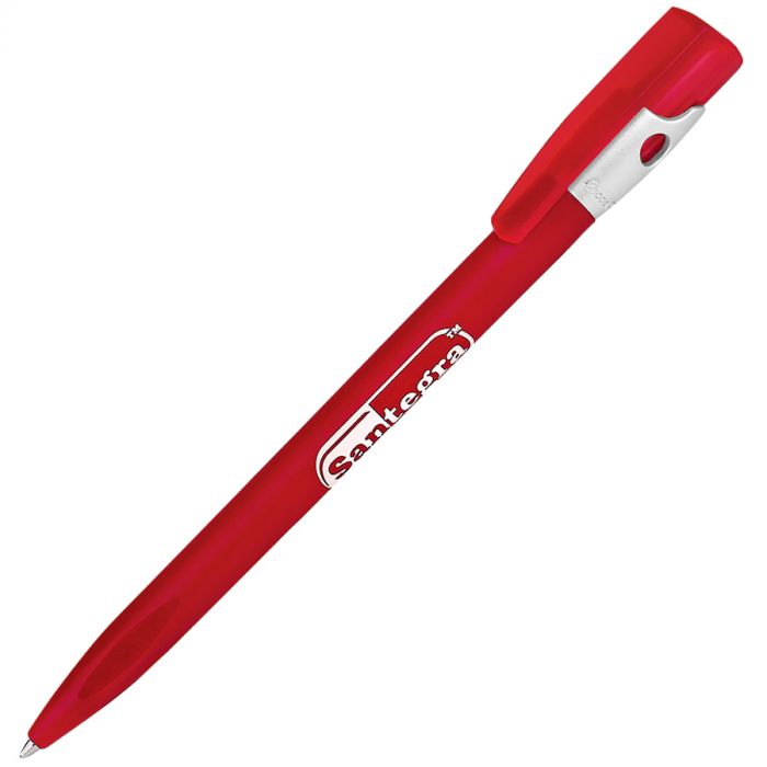 Ручка шариковая KIKI FROST SILVER, бордовый, серебристый