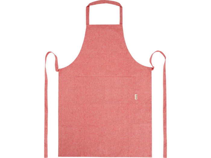 Pheebs 200 g/m2 recycled cotton apron, красный яркий