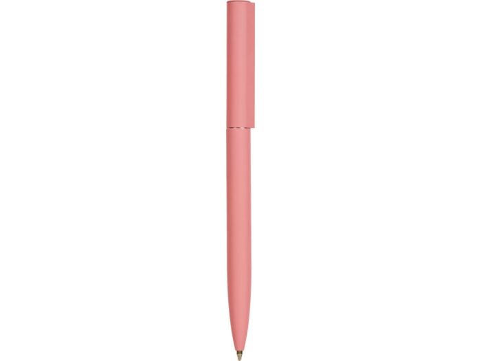 Шариковая металлическая ручка Minimalist софт-тач, пыльный розовый