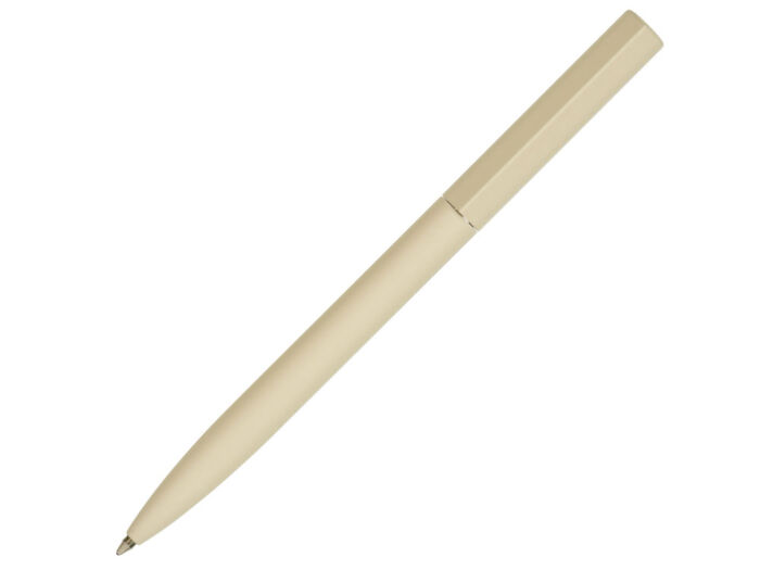 Шариковая металлическая ручка Minimalist софт-тач, бежевый