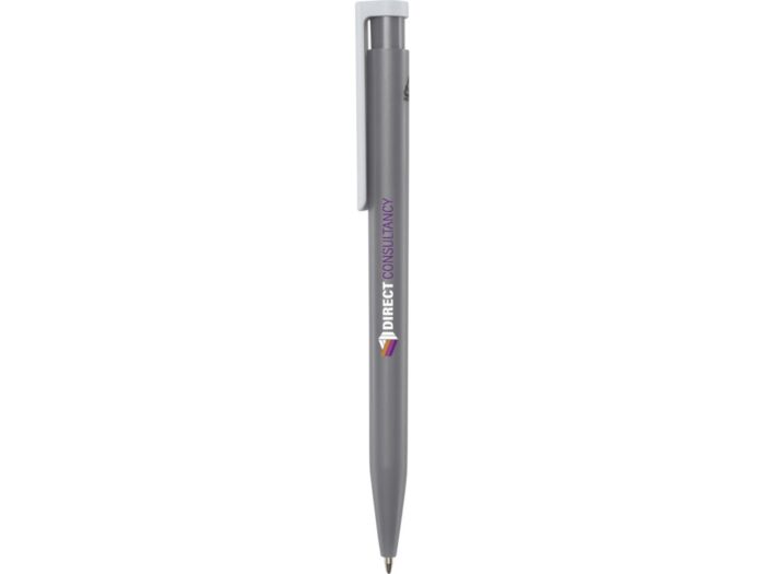 Шариковая ручка Unix из переработанной пластмассы, черные чернила - Серый