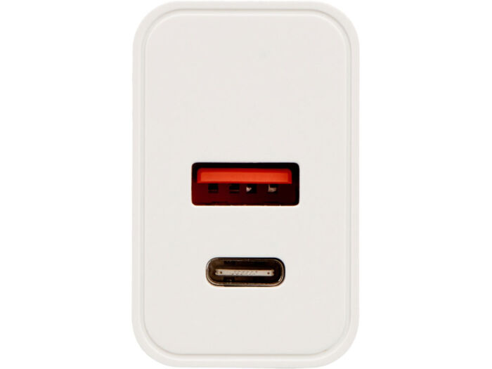 Сетевое зарядное устройство c выходами USB-A и USB-C Recharger Pro, быстрая зарядка QC/PD, 30 Вт, белый