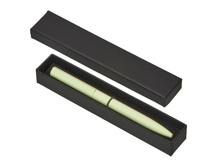 Шариковая металлическая ручка Minimalist софт-тач, оливковый