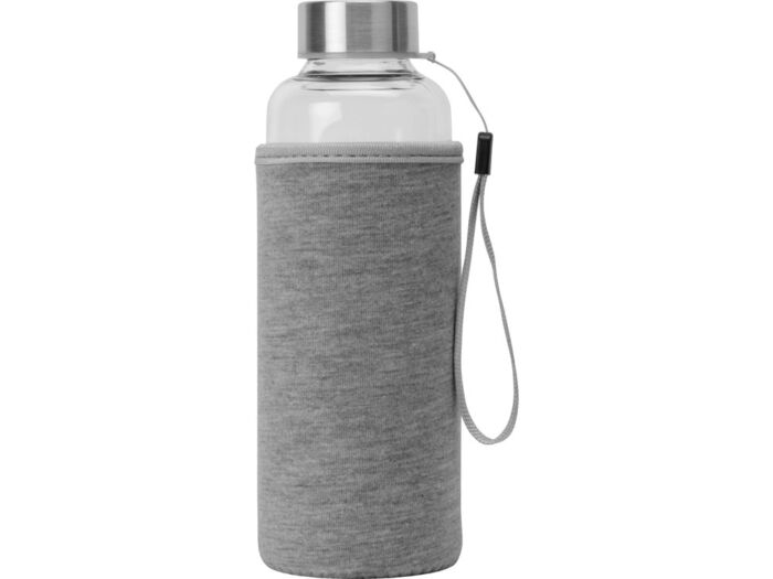 Бутылка для воды Pure c чехлом, 420 мл, серый