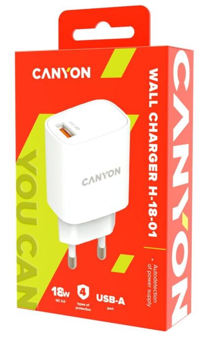 Сетевое зарядное устройство Canyon Quick Charge