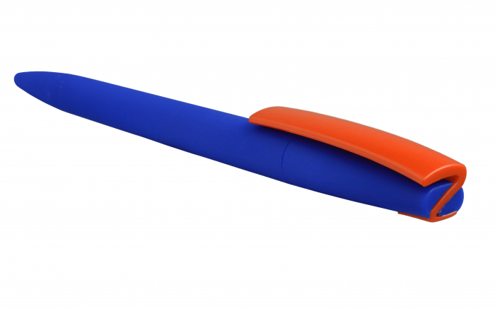 Ручка ZETA SOFT MIX Синяя с оранжевым
