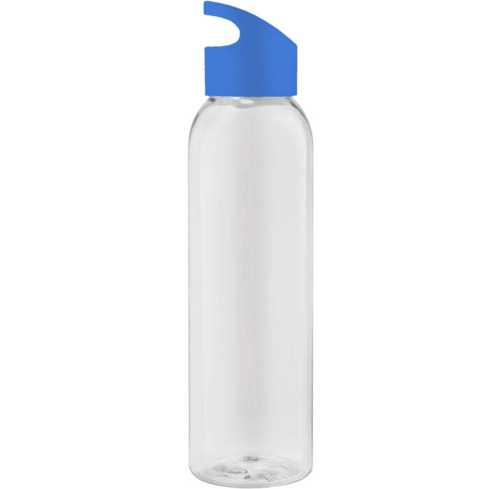 Бутылка для воды BINGO 630мл. Прозрачная с голубым