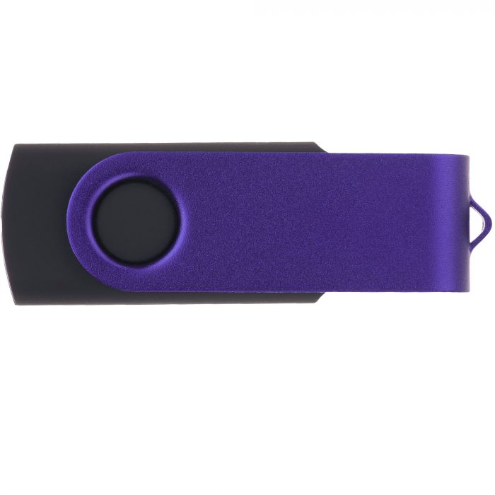 Флешка TWIST COLOR MIX Черная с фиолетовым, 16 ГБ