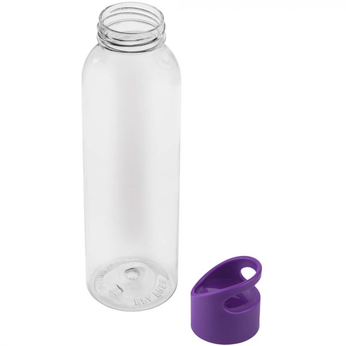 Бутылка для воды BINGO 630мл. Прозрачная с фиолетовым