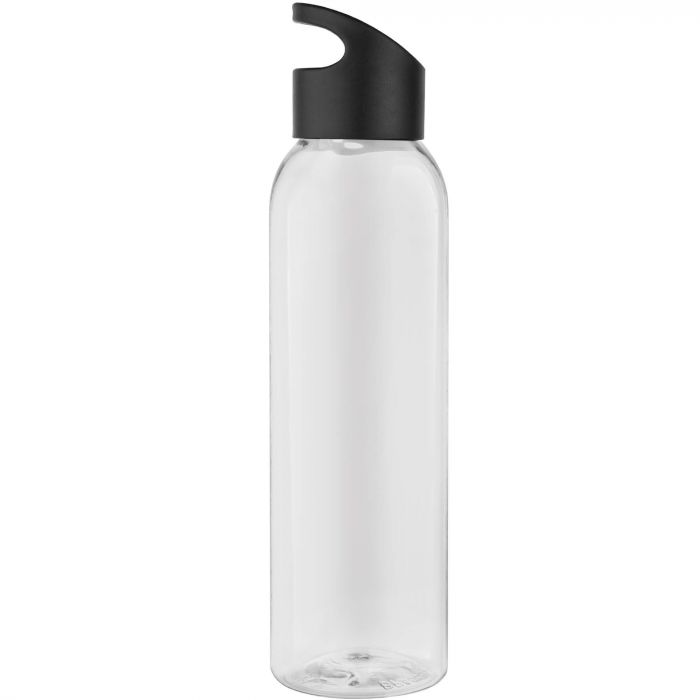 Бутылка для воды BINGO 630мл. Прозрачная с черным