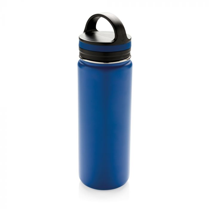 Герметичная вакуумная бутылка с широким горлышком, синяя, синий