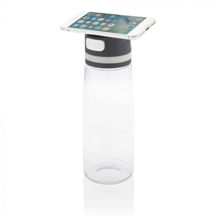 Бутылка для воды FIT с держателем для телефона, белый