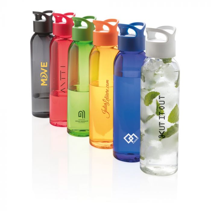 Герметичная бутылка для воды из AS-пластика, белая, белый