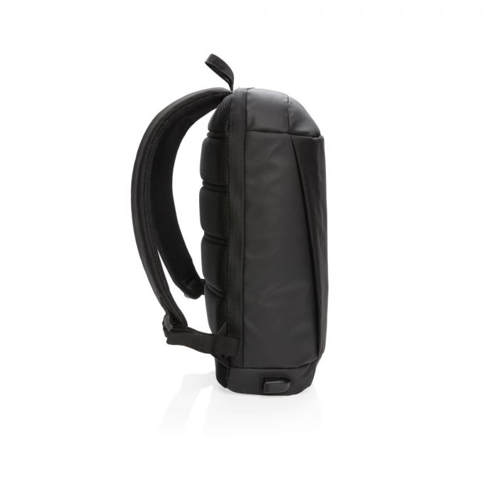 Антикражный рюкзак Madrid с разъемом USB и защитой RFID, черный