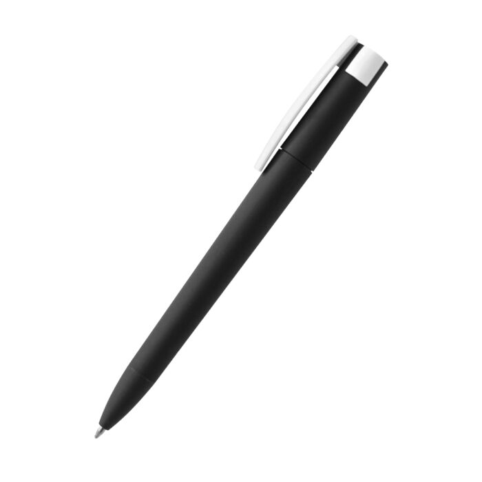 Ручка пластиковая T-pen софт-тач, черная