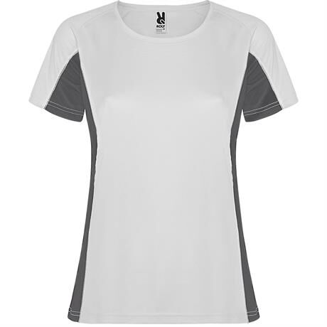Спортивная футболка SHANGHAI WOMAN женская, БЕЛЫЙ/ТЕМНЫЙ ГРАФИТ
