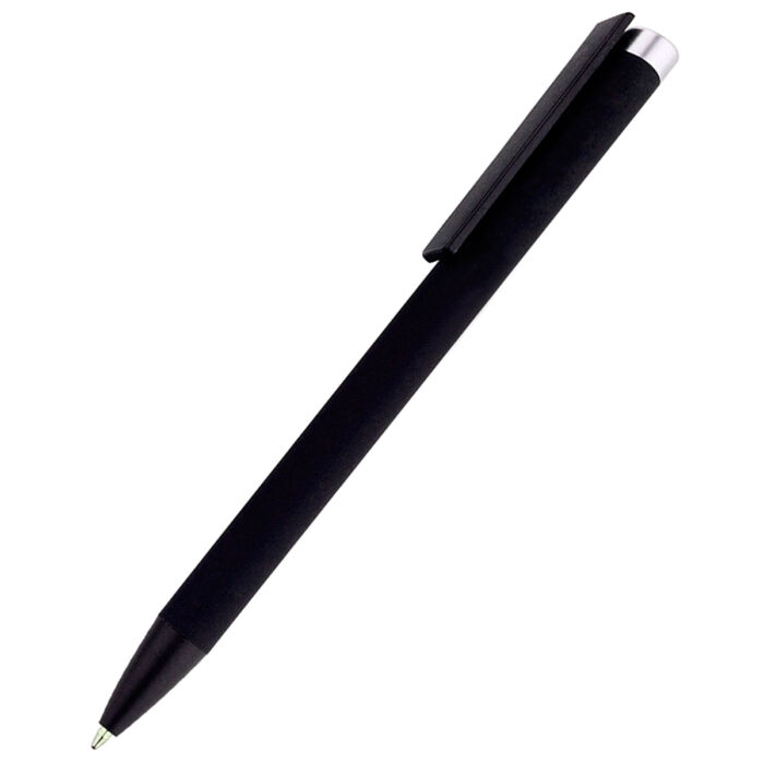 Ручка металлическая Slice Soft софт-тач, серебряная