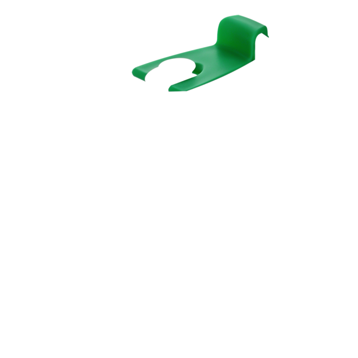 Крышка пластиковая к стакану стеклянному Mango, зеленая