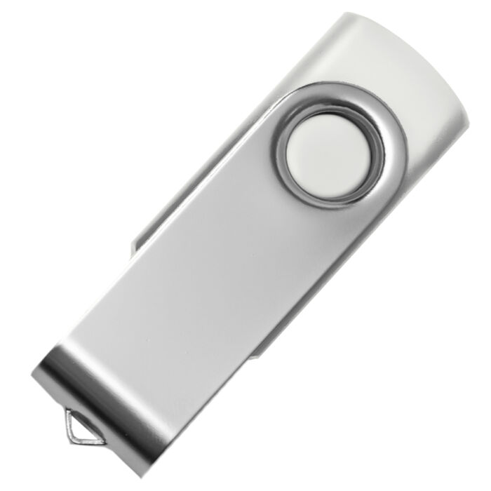 USB flash-карта DOT (32Гб), белый, серебристый