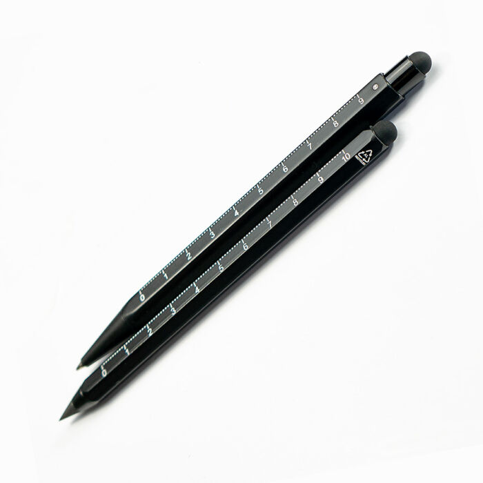 Ручка шариковая MASTER со стилусом и линейкой, черный