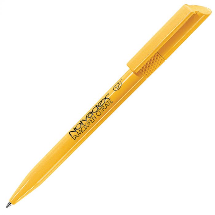 Ручка шариковая TWISTY, ярко-желтый
