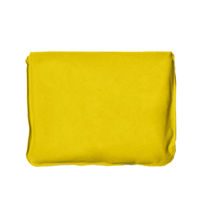 Подушка ROAD надувная дорожная в футляре, желтый