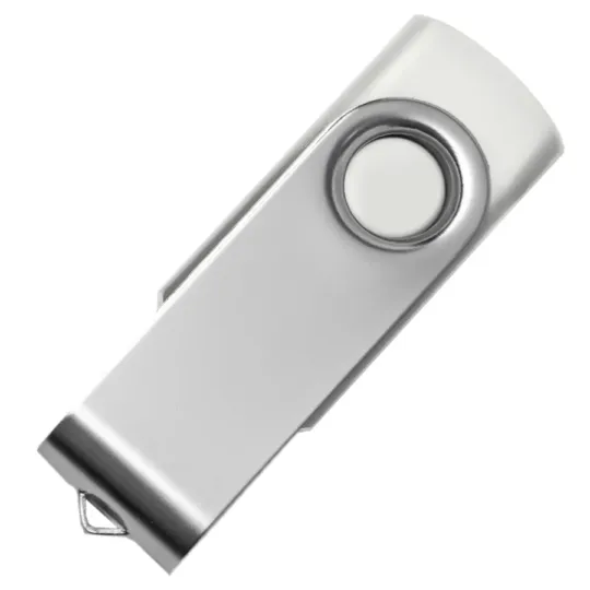 USB flash-карта Dot (8Гб), белый, серебристый