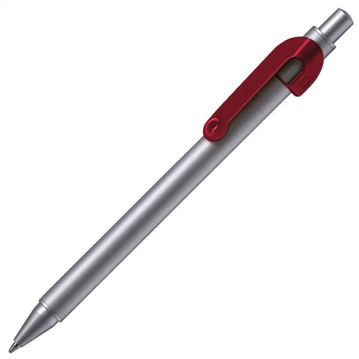 Ручка шариковая SNAKE, бордовый, серебристый