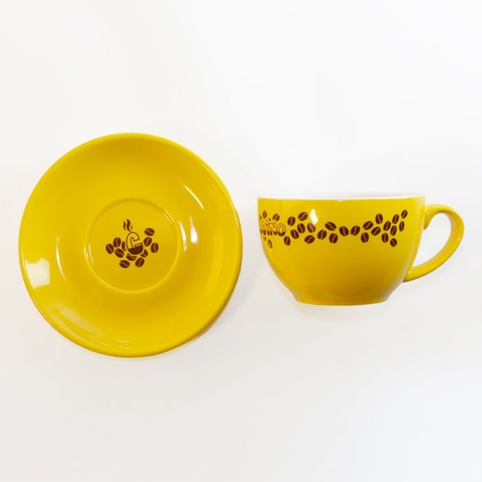 Чайная/кофейная пара CAPPUCCINO, желтый