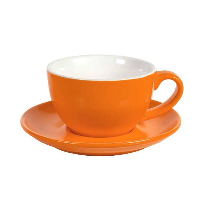 Чайная/кофейная пара CAPPUCCINO, оранжевый