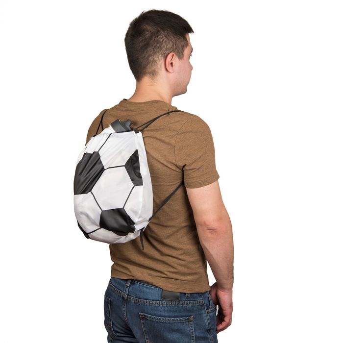 Рюкзак для обуви (сменки) или футбольного мяча, белый