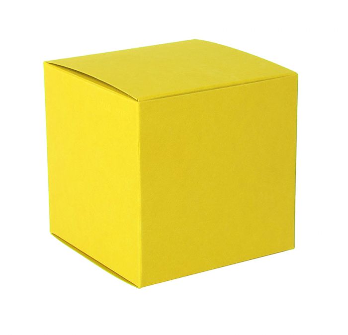 Коробка подарочная CUBE, желтый